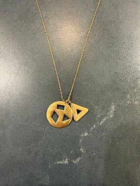 Madewell Gold Geometric Pendant Necklace